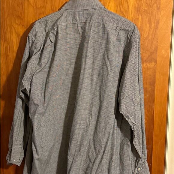 Men's Ralph Lauren Regent Custom Fit Long Sleeves sz. 18 36/37 black white. - Picture 3 of 3